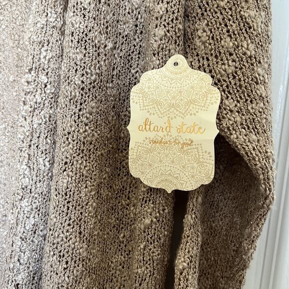 Altar’d State Taupe Cardigan BNWT S/M - Picture 2 of 5